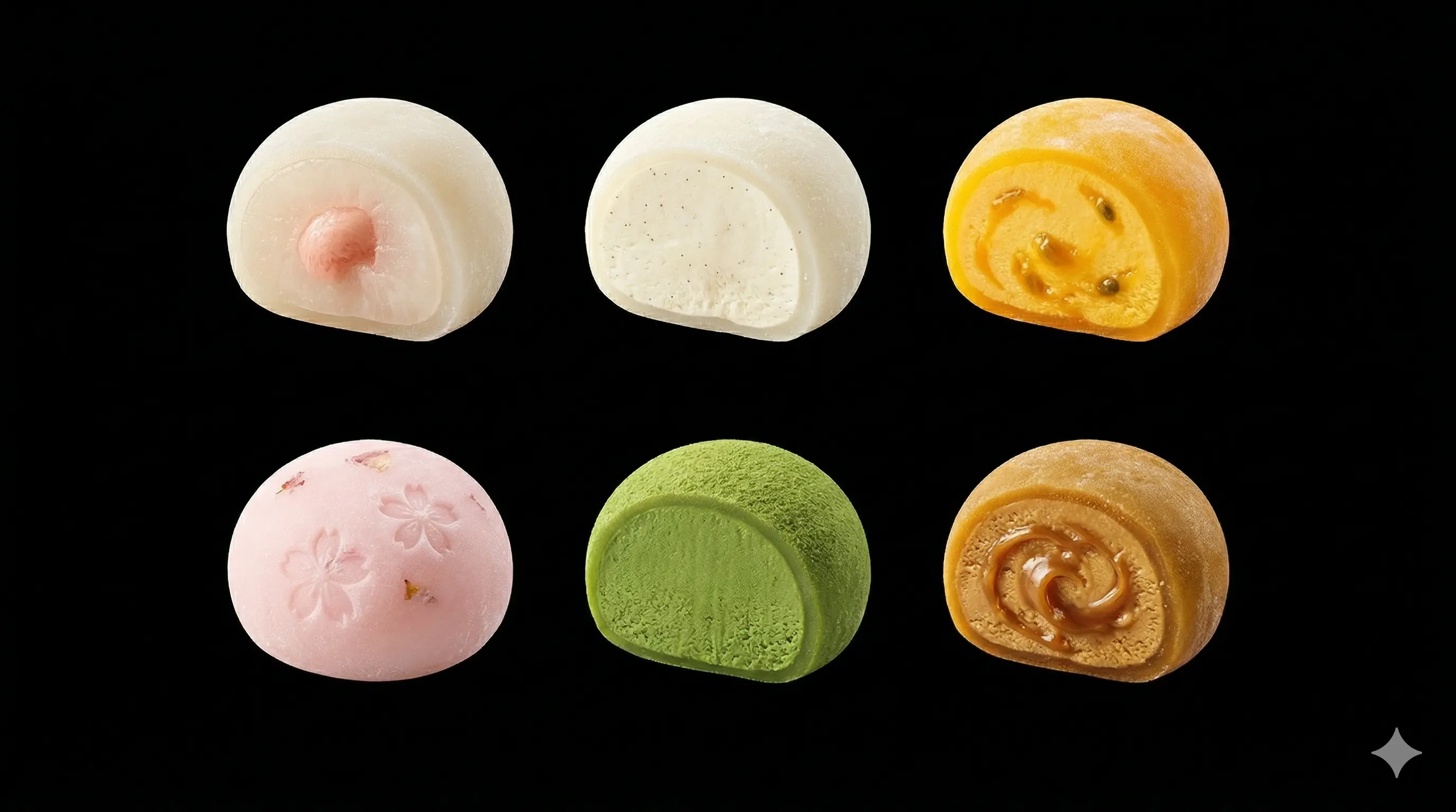 Mochis Glacés (Litchi, Vanille, Mango, etc.)